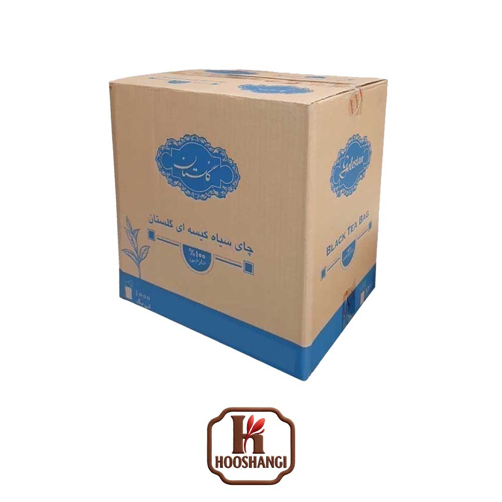 چای سیاه کیسه ای گلستان ساده 1000 عددی